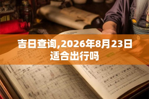 吉日查询,2026年8月23日适合出行吗