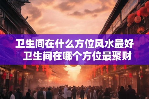 卫生间在什么方位风水最好  卫生间在哪个方位最聚财