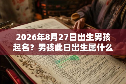 2026年8月27日出生男孩起名？男孩此日出生属什么五行？
