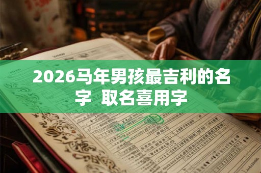 2026马年男孩最吉利的名字  取名喜用字