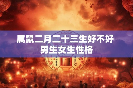 属鼠二月二十三生好不好 男生女生性格