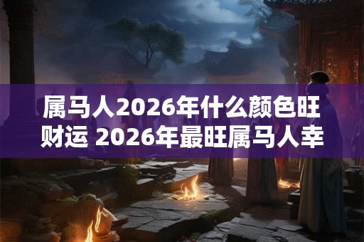 属马人2026年什么颜色旺财运 2026年最旺属马人幸运色