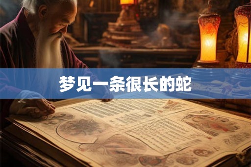 梦见一条很长的蛇