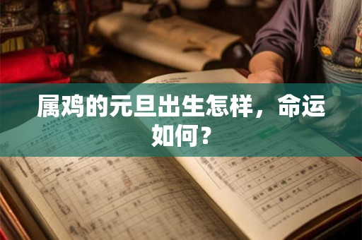 属鸡的元旦出生怎样,命运如何? 属鸡的元旦出生怎样,命运如何?