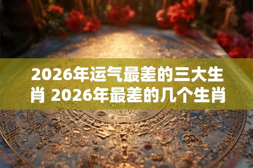 2026年运气最差的三大生肖 2026年最差的几个生肖 2026年运气最差的三大生肖 2026年最差的几个生肖