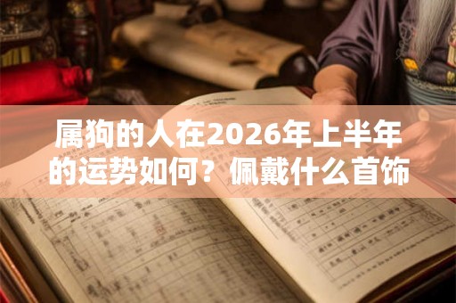 属狗的人在2026年上半年的运势如何？佩戴什么首饰最好？