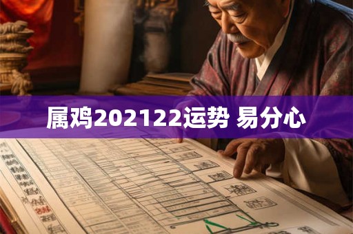 属鸡202122运势 易分心