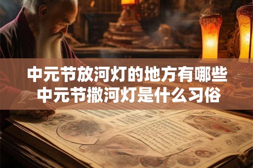 中元节放河灯的地方有哪些 中元节撒河灯是什么习俗