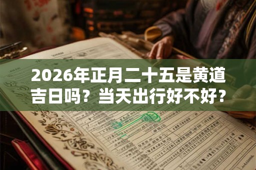 2026年正月二十五是黄道吉日吗？当天出行好不好？
