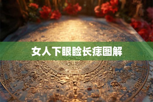 女人下眼睑长痣图解