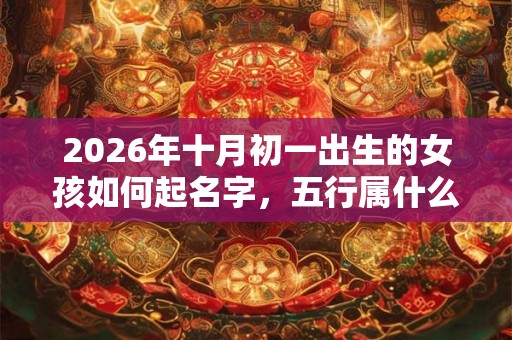 2026年十月初一出生的女孩如何起名字，五行属什么