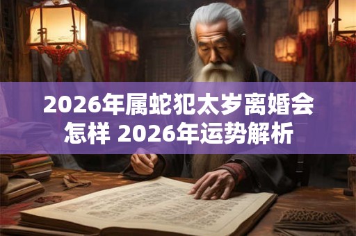 2026年属蛇犯太岁离婚会怎样 2026年运势解析 2026年属蛇犯太岁离婚会怎样 2026年运势解析