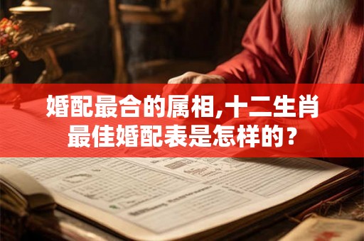 婚配最合的属相,十二生肖最佳婚配表是怎样的? 婚配最合的属相,十二生肖最佳婚配表是怎样的?