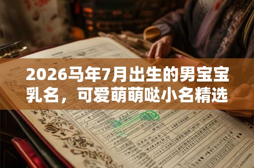 2026马年7月出生的男宝宝乳名，可爱萌萌哒小名精选大全！