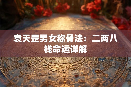 袁天罡男女称骨法：二两八钱命运详解