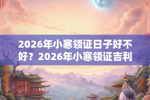 2026年小寒领证日子好不好？2026年小寒领证吉利吗？