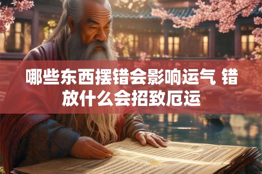 哪些东西摆错会影响运气 错放什么会招致厄运 哪些东西摆错会影响运气 错放什么会招致厄运