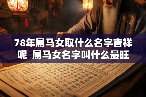 78年属马女取什么名字吉祥呢  属马女名字叫什么最旺自己