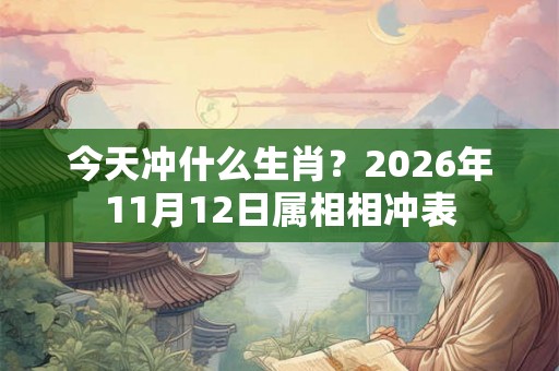 今天冲什么生肖？2026年11月12日属相相冲表