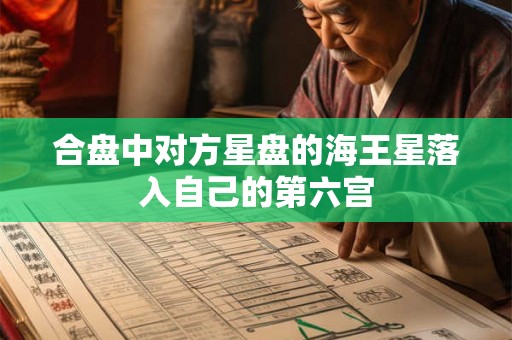 合盘中对方星盘的海王星落入自己的第六宫