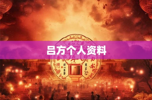 吕方个人资料