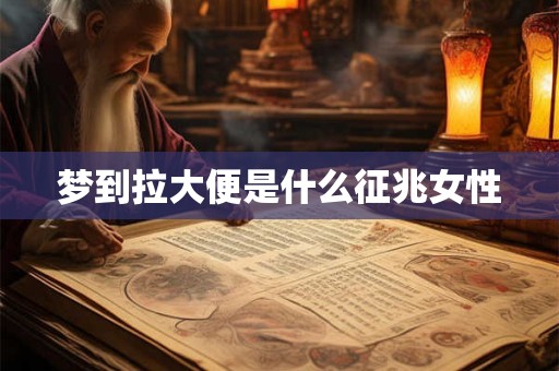 梦到拉大便是什么征兆女性