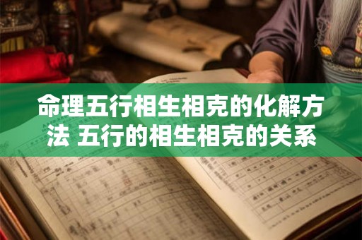 命理五行相生相克的化解方法 五行的相生相克的关系