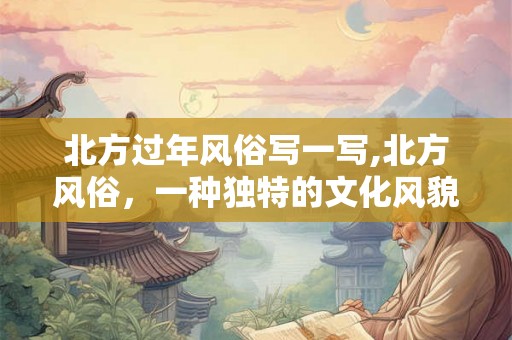 北方过年风俗写一写,北方风俗，一种独特的文化风貌