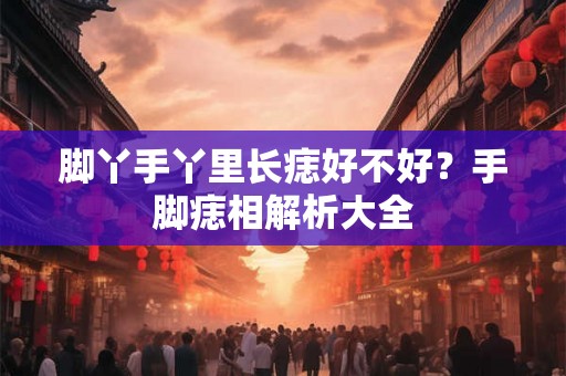 脚丫手丫里长痣好不好？手脚痣相解析大全