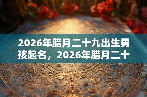2026年腊月二十九出生男孩起名，2026年腊月二十九出生命运！