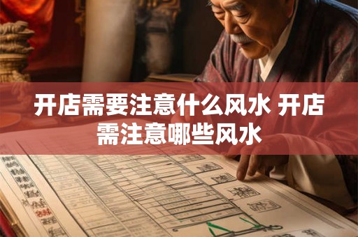 开店需要注意什么风水 开店需注意哪些风水 开店需要注意什么风水 开店需注意哪些风水