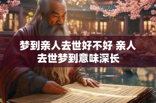 梦到亲人去世好不好 亲人去世梦到意味深长