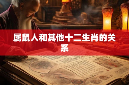 属鼠人和其他十二生肖的关系