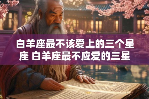 白羊座最不该爱上的三个星座 白羊座最不应爱的三星座