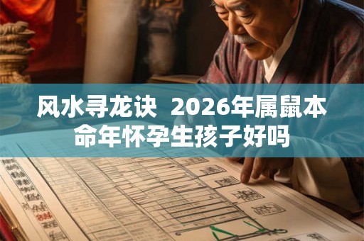 风水寻龙诀  2026年属鼠本命年怀孕生孩子好吗