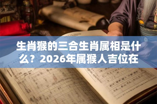 生肖猴的三合生肖属相是什么？2026年属猴人吉位在哪？