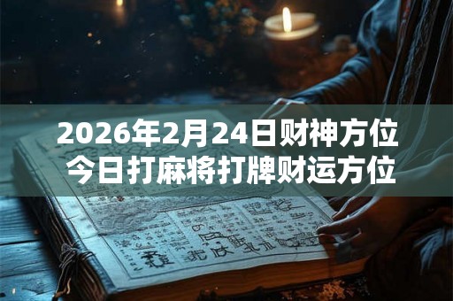 2026年2月24日财神方位 今日打麻将打牌财运方位 2026年2月24日财神方位 今日打麻将打牌财运方位