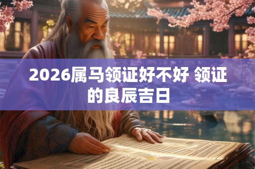 2026属马领证好不好 领证的良辰吉日