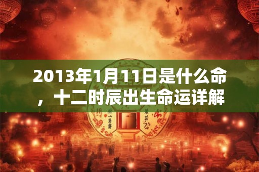 2013年1月11日是什么命,十二时辰出生命运详解 2013年1月11日是什么命,十二时辰出生命运详解
