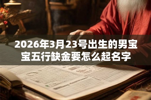 2026年3月23号出生的男宝宝五行缺金要怎么起名字 2026年3月23号出生的男宝宝五行缺金要怎么起名字