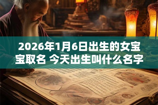 2026年1月6日出生的女宝宝取名 今天出生叫什么名字好