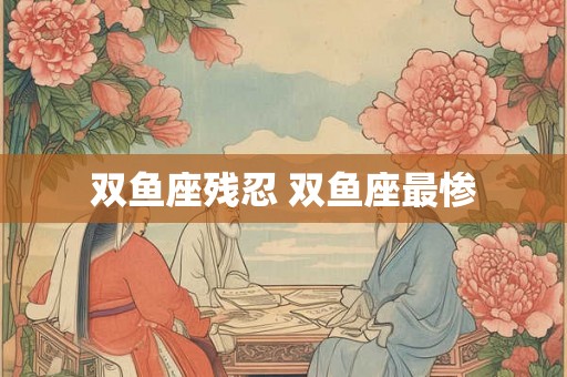 双鱼座残忍 双鱼座最惨 双鱼座残忍 双鱼座最惨