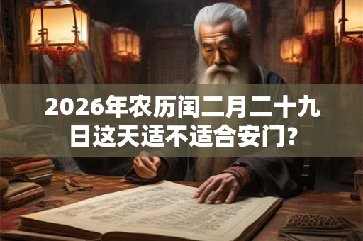 2026年农历闰二月二十九日这天适不适合安门? 2026年农历闰二月二十九日这天适不适合安门?