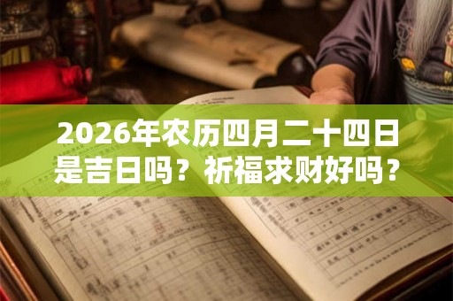 2026年农历四月二十四日是吉日吗？祈福求财好吗？