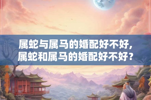 属蛇与属马的婚配好不好,属蛇和属马的婚配好不好? 属蛇与属马的婚配好不好,属蛇和属马的婚配好不好?