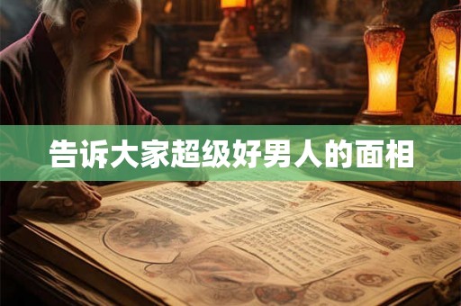 告诉大家超级好男人的面相 告诉大家超级好男人的面相