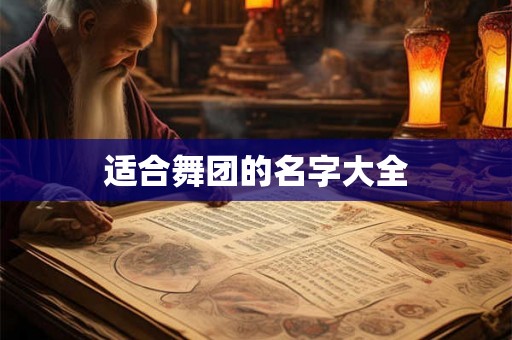 适合舞团的名字大全