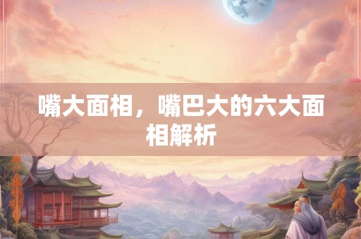 嘴大面相，嘴巴大的六大面相解析