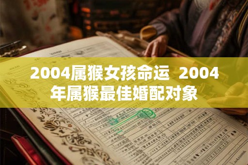 2004属猴女孩命运 2004年属猴最佳婚配对象 2004属猴女孩命运 2004年属猴最佳婚配对象