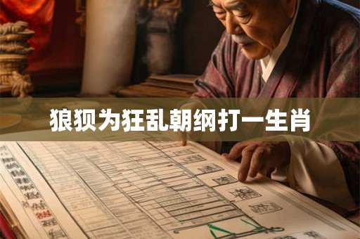 狼狈为狂乱朝纲打一生肖